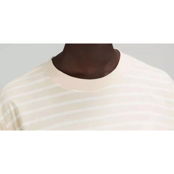 Lululemon Women’s Small Yachtie Stripe Pale Linen Lemon Sorbet Long Sleeve Shirt - Picture 2 of 9